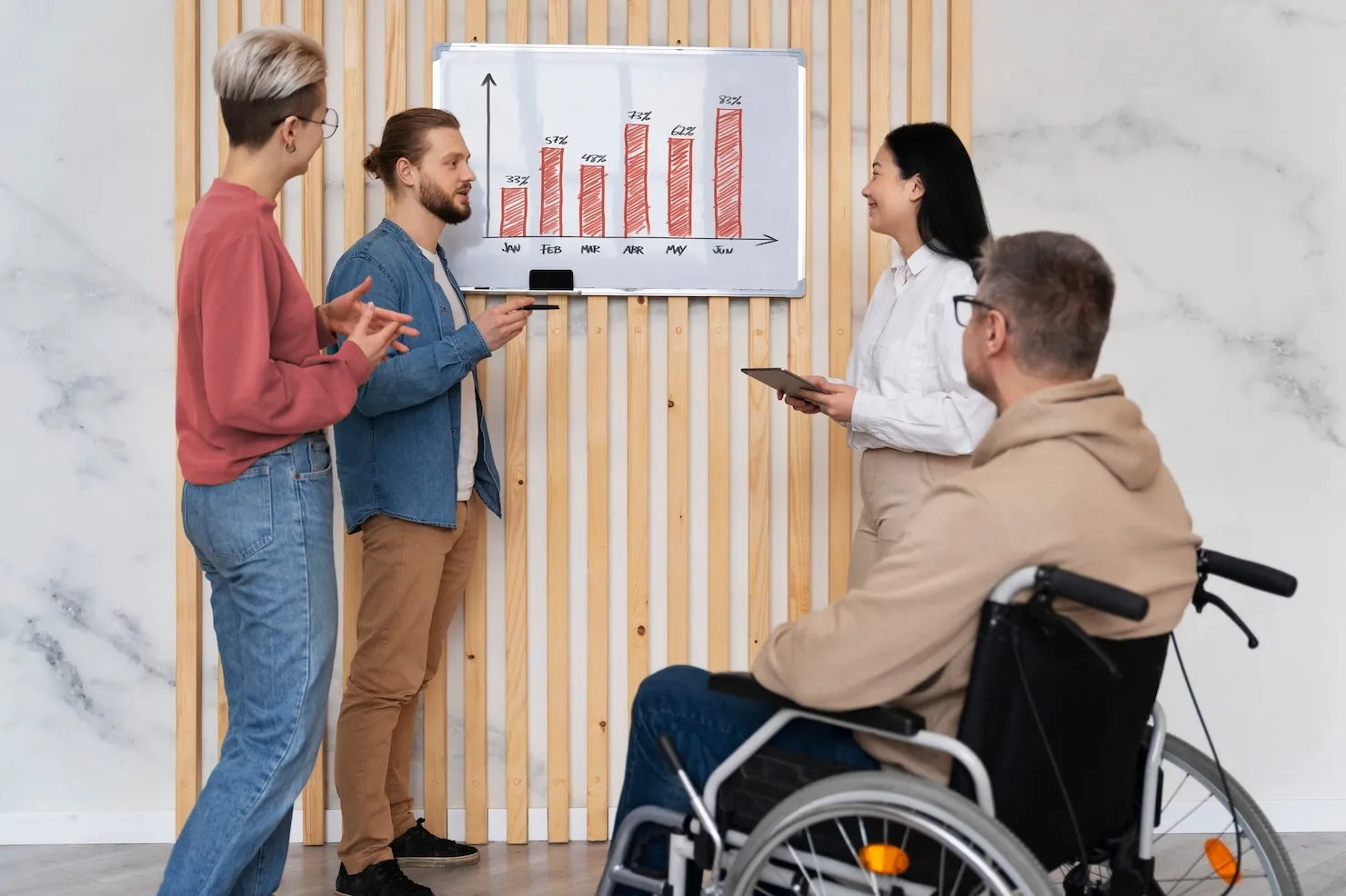 Team providing respite care and disability support services