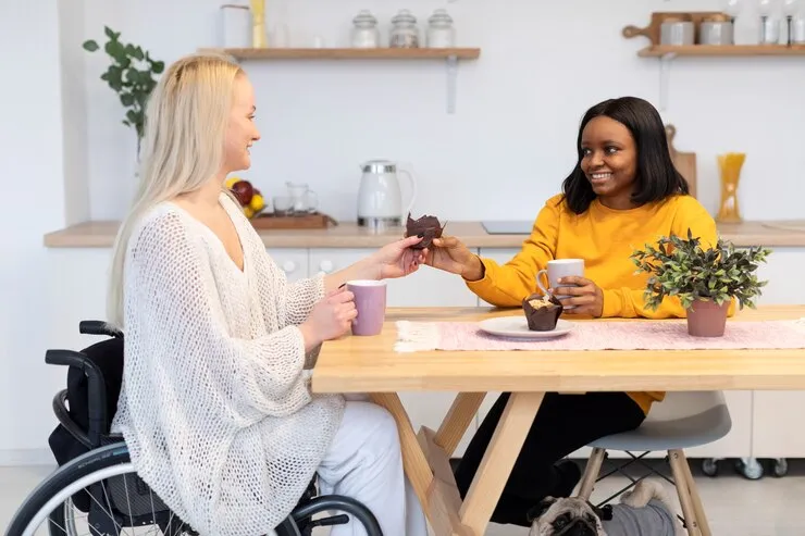 Home help services for disabled people promoting independence and support"