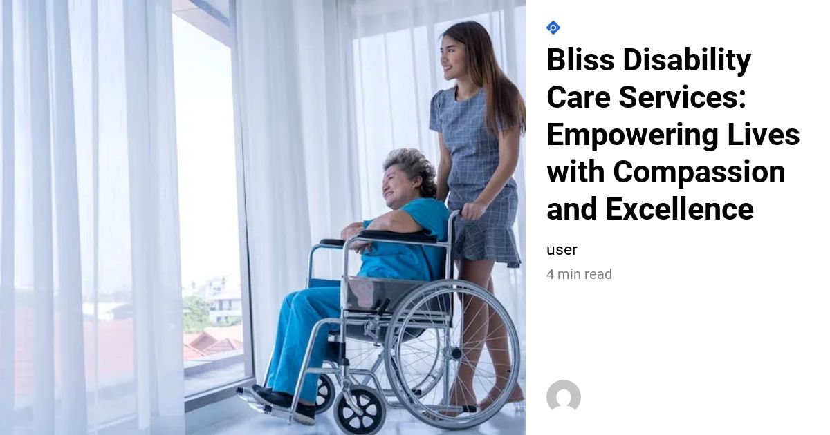 Bliss Disability Care Services: Empowering Lives with Compassion and ...